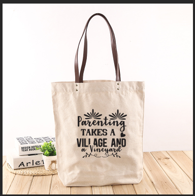 Canvas Tote - Parenting Takes A Village