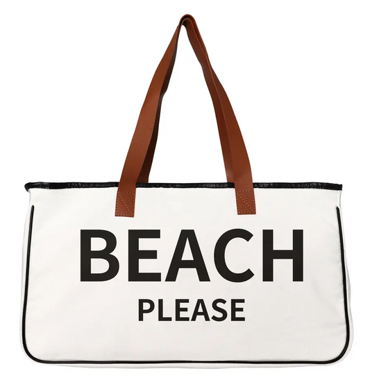 Weekend Bag - Beach Please Canvas Tote Bag