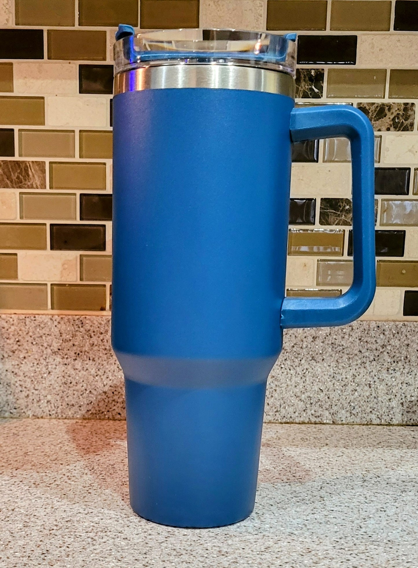 40 oz. Tumbler with Handle - Dark Blue